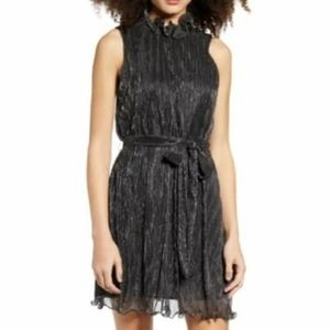 Endless Rose Metallic Stripe Mini Dress Size M